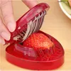 Aardbei Cutter Slicer Fruit snijgereedschap Salade Berry Cake Decoratie Cutter Keukengadgets en accessoires 0509