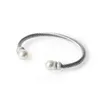 Mode Männer Frauen hochwertiges Metall Twisted Cable Draht Armband Knochen Glamour Party Prom Schmuck 220716