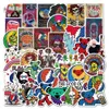 Adesivo à prova d'água 50 pçs Cool Grateful Dead Adesivos para carro, bicicleta, motocicleta, laptop, bagagem, caixa de telefone, guitarra, decalque de vinil, adesivo de música rock, adesivos de carro bomba