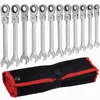 مجموعة مفاتيح الربط المرن ، مجموعة من مجموعات spanner ، Chrome Vanadium Steel Tools Hand Tools Socket Set 220428