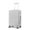 Den nya tummen Aluminium Frame Trolley Case Boarding Bagage Bag Universal Wheel Suitcase Hållbar J220707