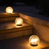 Imprezy zaopatrzenie w hokej na lodzie Słoneczne Światło Światło Wtyczka Światła Szklanie Szkło Crack LED Outdoor Courtyard Garden Krok Atmosfery Lights