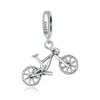 Andy Jewel 925 Sterling Silver Beads Brillante Bicicletta Ciondolo Charm Charms Adatto Braccialetti Gioielli Stile Pandora Europeo Collana 797858C