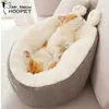 Hoopet Cat Warm Basket Bed Cat House Kennel för hundvalp hem sovande kennel Teddy bekvämt hus T200101