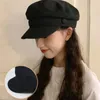 Baskar Stylish Baker Cap Women Flat Top Backable Beret Hat Sboy Capberets