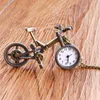 10-stcs fiets sleutelhanger pocket horloge creatief model handwerk retro kantoortafel decoratie tabel-853-6