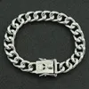 Charm Bracelets Hip Hop Punk Miami Cuban Chain Gold Silver Color Bracelet For Men Women Rapper Jewelry Gift Fawn22