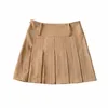 Летние Женские полосатые плиссированные юбки с высокой талией повседневные мини-фалды Корейский модный панк Каваи сексуальный Y2K 220322