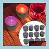 Craft Tools Arts Crafts Gifts Home Garden Container Tinplate With Lid Candle Balm Jar Party Favor Round Sier Color Empty 4Oz Wq544 Drop D