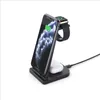 Chargeurs magnétiques sans fil rapides 15W 3 en 1, station de chargement amovible pour téléphone portable, pour montre intelligente iphone, écouteurs airpo