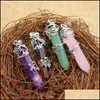 Party Favor Event Supplies Festive Home Garden Natural Crystal Stone Collier Creative Plum Blossom Dhyve