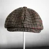 BERETS SBOY CAP LATTICE BERET BERET HAT MEN WOMEN TWEED GATSBY OCTAGONAL HERRINGBONE VINTAGE IVY HATS BLM230BERETS