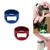 Portable Stainless Steel Beer Bar Openers Tool Finger Ring Bottle Opener bottel favors Fashion Decoration Gadget (24mm-22mm ) Silver Gold Red Black color