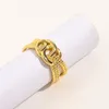 Nuevos anillos de diseño de alta calidad Mujeres Love Charms Suministros de joyería de boda 18K Chapado en oro Anillo ajustable de dedo de cobre Ac8871624