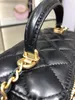 Sacs à fermeture éclair noires de qualité supérieure de qualité réel vanity vanité de monnaie cosmétique sac à l'autre sac à bandoulière