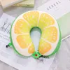 U Shape Memory Foam Pillow Plane Fruits Watermelon Shape Traveling Airplane Pillow U-shape Neck Pillows