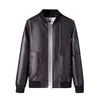 2022 homens caem Novo Slim Fit Baseball Collar Casual All-Matching e Handsome Leather Jacket L220801