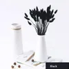 装飾的な花の花輪30pcs/ロットホワイトパンパスグラス人工天然乾燥花花束装飾黒い本物の植物トラワパンパソワホー