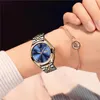 Zegarek 2022 Lige Rose Gold Women Watch Business Quartz Ladie