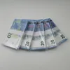 Fournitures de fête Film Argent Billet de banque 10 20 50 100 200 500 Dollar Euros Réaliste Jouet Bar Accessoires Copie Devise Fauxbillets 100PCSPa74887812R5SA1VS