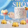 Confezioni regalo 300 pezzi Mini scatole per cupcake in plastica trasparente Contenitore per dessert individuale per pasticceria al formaggio Mooncake
