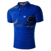 Summer Men Fashion och Casual Short Sleeve Polo Shirt 220716