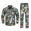 Pontas de camisa de tiro Conjunto de vestido de batalha Tático BDU Combate Crianças Camuflagem Adulta Uniforme NO05-024B