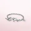 S925 Sterling Silver Bracelet Womens Designer Link Bracelets Heart Love Fashion Couple Pandora Style Bracelet Jewelry Valentine's Day Gift