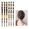 Clips de cabello Barrettes ACETATO Sticks Leopardo Phortsticks Tortoise Shell Cape de cabello accesorios de peinados para mujeres y amifb