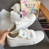 Cute Ruffle Lace Lolita White Canvas Shoes Women Fashion Designer Platform Sneakers Casual Basic Flats Mary Jane Zapatos Chic 0613