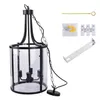 Pure Iron Glass Hanging Lantern Pendant Lamps Newest Design Indoor And Outdoor lights 1W-40W Ramadan Kareem chandeliers for the children' s living room chandelier