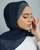 Gorros grisões/caveira tampa de caveira sólida muçulmana subdcarf women véu hijab lenço turbans de lenço para feminino hijabs chapéu islâmico/crânio