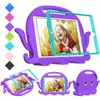 Octopus Eva Foam Kids Case Hantera Standschocktäta inbyggda skärmskydd för iPad Mini 3 4 5 6 Pro Air 10.9 10.2 10.5 Samsung Tab S6 A7 Lite T220 T290 T500 P610 T720