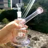 3 lagen roze glazen water Bong Hookahs met banden perc vrouwelijk 14 mm rookpijpen met komaccessoires