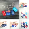 2024 Trump Key Chain Partido dos EUA Favoram Presidente Pingente de bandeira eleitoral Tags de aço inoxidável Eu estarei de volta Keyring Styles Mixed Gifts