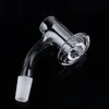 Clear Beveled Edge Quartz Banger 10mm 14mm Blender Spin Quartz Banger Nails 20mm Diameter Seamless Fully Weld Smoking Banger For Dab Rig