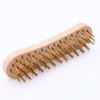 Factory direct sales high quality large wire brush solid wood cleaning, rust removal and polishing