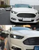 車用のLEDヘッドライトモンデフュージョン20 13-20 16 LEDダイナミックターンシグナルフロントライトブルーDRLヘッドライトアセンブリ