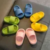 Children's Slippers Summer cute Beach Shoes For Boys Girls Soild Color Waterproof Anti-slip Bathroom Kids Soft Slippers G220523