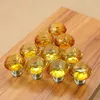 30mm Diamond Crystal Door Knobs Glass Drawer Knobs Kitchen Cabinet Furniture Handle Knob Screw Handles and Pulls JLE14170