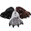 Unisex chunky bigfoot björn tass tofflor par manliga tofflor hem inomhus päls glider storlek 3543 kvinnors skor 220722