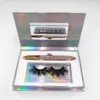 False Eyelashes Wholesale Price Mink Packaging Custom Private Label Eye Lashes Box Mirror Lash Cases Pink Glitter Marble BoxFalse