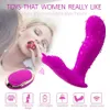 Vibratore indossabile Clitoride e stimolatore del punto G Vibrazione telecomandata Masturbazione Dildo Giocattoli sexy per donna Prodotti per adulti