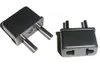 Travel Charger Power Adapter USA US To EU Europe EURO AU Converter Wall Plug Home Universal AC Black contacts 4.8 mm