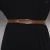 Belts Candy Color Women Slim Causal Cowskin Belt Korean Style Blue Pink White Genuine Leather Waist Girls Buckle Cinture StrapBelt310A