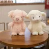 2030cm simulation mignon mouton hibou lapin poussin rose cochon en peluche pour enfants bébé poupée douce en peluche