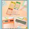 Calcators Office School levererar företag Industrial Transparent Calcator Korean Creative Students Stationery Tra - Thin Solar Mini Comput