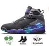 Jumpman 8 VII 8s Taxi hommes femmes Chaussures de basket multicolores réfléchissantes Quai 54 Raid Three Peat Aqua Chrome South Beach Sports Sneakers Saint Valentin