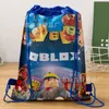 ギフトラップROBLOゲームドローストリングバッグは男の子旅行保存パッケージスクールバックパック子供たちの誕生日パーティーフォーブーズ戦利品