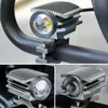 2Colors Auxiliary Spotlight Headlight Motorcykel LED Headlamp Spotlight Light Mini Projector Lens Bil ATV Driving Foglight